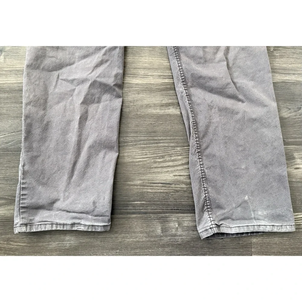 workwear Distressed Faded Rugged Gray pants Utility 36x32 Grunge Blue Collar Y2K - Picture 8 of 12
